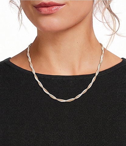 Simplicity Twisted Rope Chain Necklace