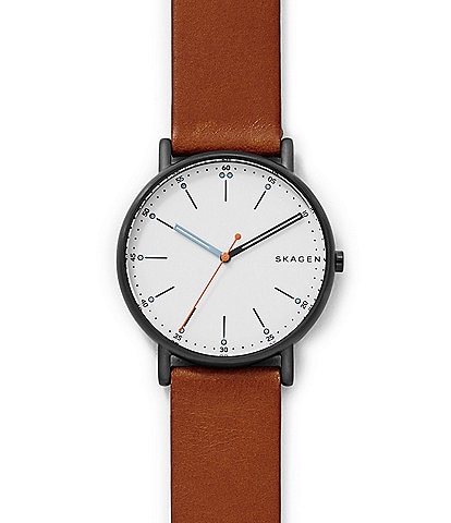 Skagen Signature Men's Medium Brown Leather Watch