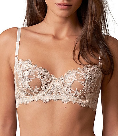 Skarlett Blue Entice Eyelash Lace Unlined Balconette Bra