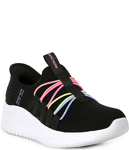 Skechers Girls' Slip-Ons Ultra Flex 3.0  Bungee Fun Sneakers (Toddler)