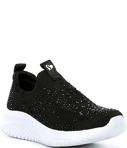 Skechers Girls' Ultra Flex 3.0 Sparkle Show Stopper Washable Sneakers (Youth)