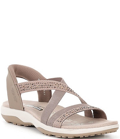 Skechers Women's Reggae Slim Summer Sparkle Rhinestone Sandals