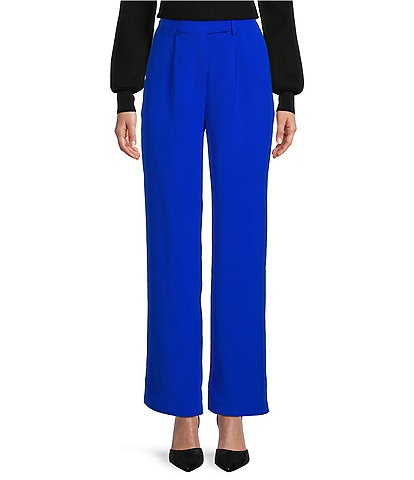 Skies Are Blue High Waist Pintuck Side Pocket Trousers