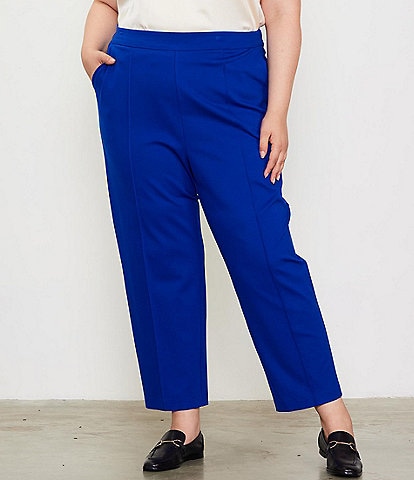 Skies Are Blue Plus Size High Waist Pintuck Coordinating Trousers