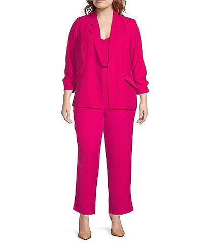 Pink Ladies Trouser Suits & Workwear, Plus Sizes