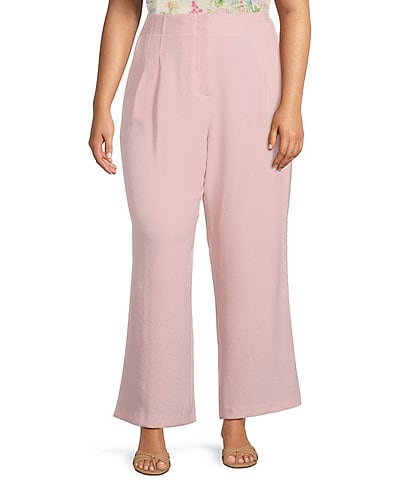 Skies Are Blue Plus Size Straight Leg Pants