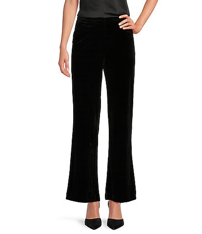 Skies Are Blue Velvet High Waisted Wide Leg Coordinating Pants