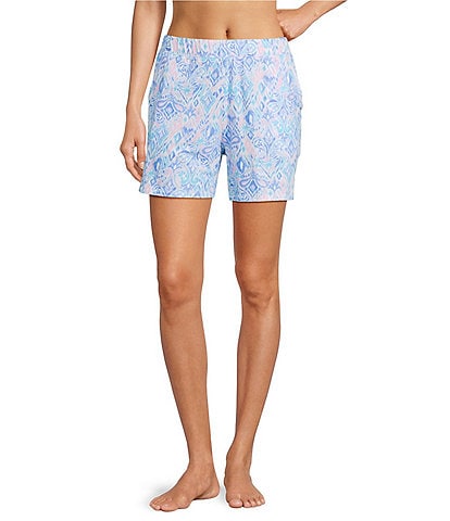 Sleep Sense Knit Multi Ikat Print Coordinating Sleep Short