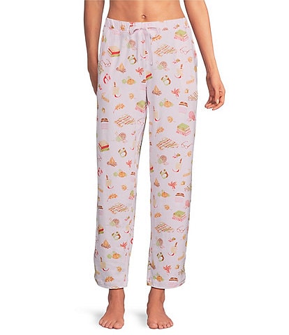 Sleep Sense Tossed Fall Print Coordinating Knit Sleep Pants