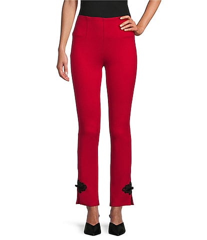 Red Ponte Knit Pants: Shop Ponte Knit Pants - Macy's
