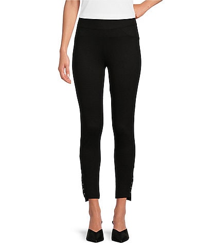 Slim Factor by Investments Ponte Knit Ankle Skinny Pants