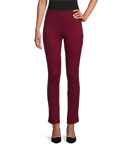 Slim Factor by Investments Ponte Knit No-Waist Ankle Pants