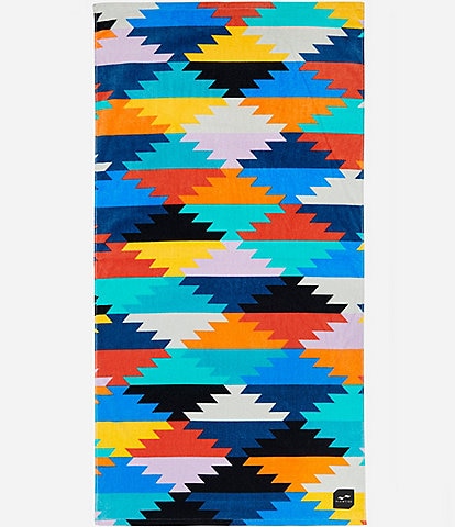 Slowtide Outdoor Living Collection Deep Pacific Stacked Beach Towel