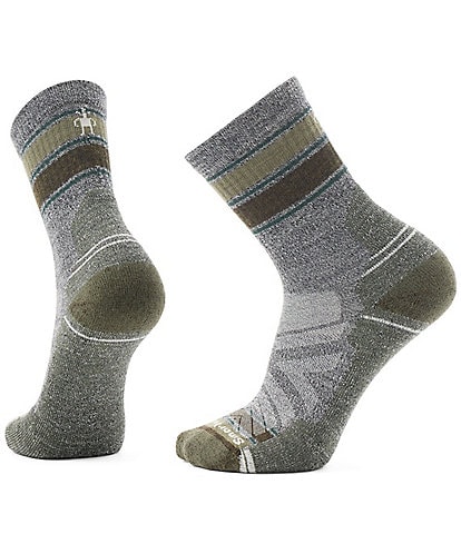 SmartWool Hike Striped Light Cushion Mid Crew Socks