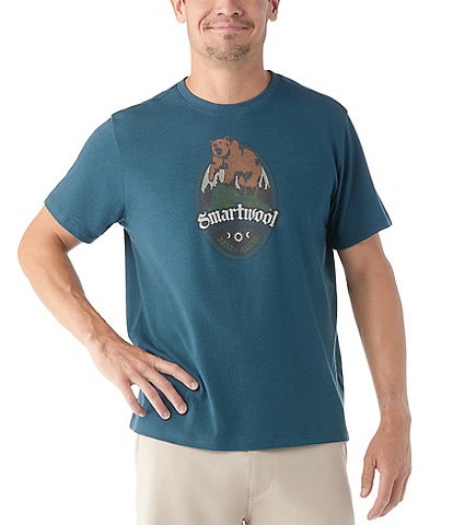 SmartWool Short Sleeve Bear Attack Wool Blend Graphic T-Shirt