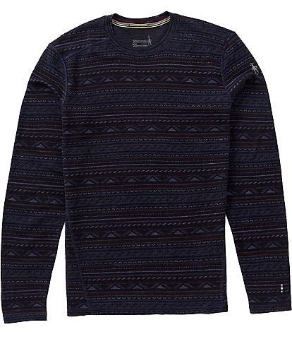 SmartWool Slim Fit Horizontal Stripe Merino 250 Baselayer Long Sleeve T-Shirt