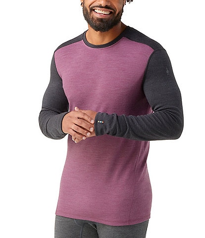 SmartWool Slim Fit Merino Base Layer Colorblock Long Sleeve T-Shirt