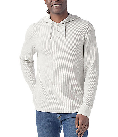 SmartWool Waffle Long Sleeve Henley Hoodie