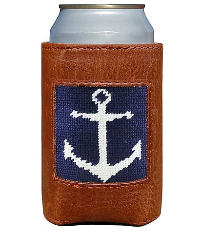 Smathers & Branson Needlepoint Anchor Can Cooler