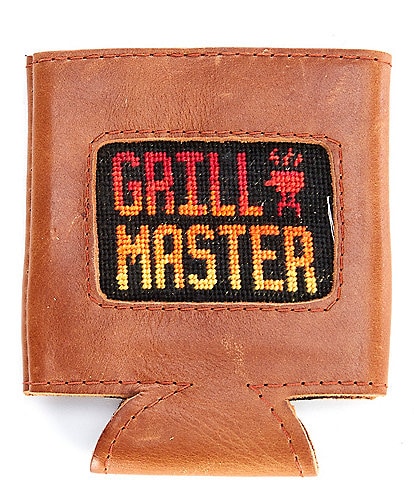 Smathers & Branson Needlepoint Game Grill Master Day Can Cooler