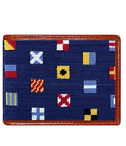 Smathers & Branson Needlepoint Mixed Signals Wallet