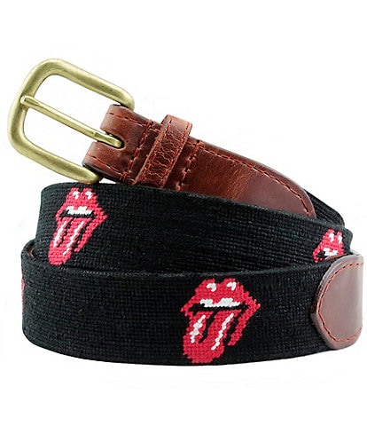 Smathers & Branson Needlepoint Rolling Stones Belt