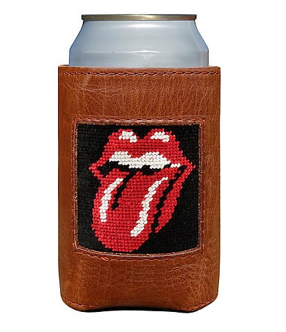 Smathers & Branson Needlepoint Rolling Stones Can Cooler