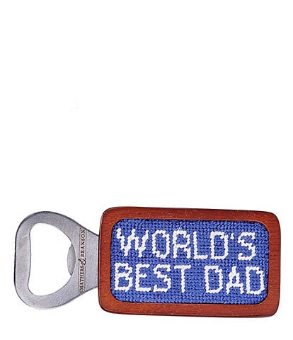 Smathers & Branson World's Best Dad Needlepoint Bottle Opener