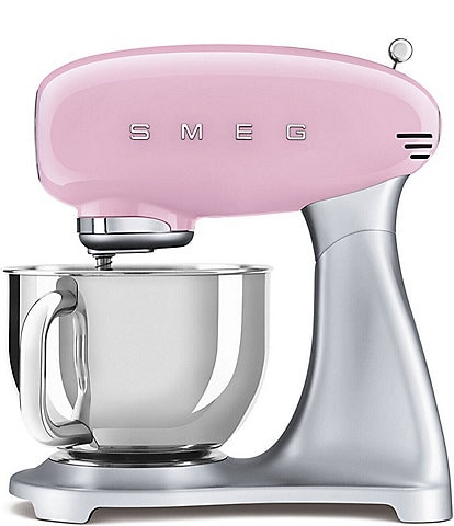 Smeg 50's Retro Model SMF02 5-Quart Stand Mixer with Stainless Steel Bowl