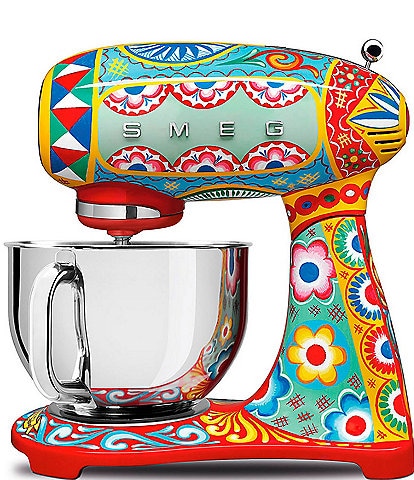 Smeg x Dolce & Gabbana 50's Retro Stand Mixer with Stainless Steel Bowl