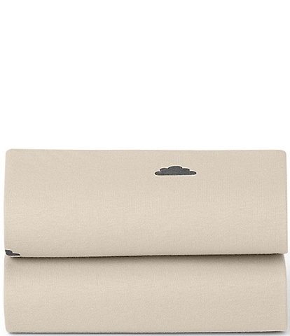 Snuz Bassinet Sand Cloud Twin Pack Fitted Sheets