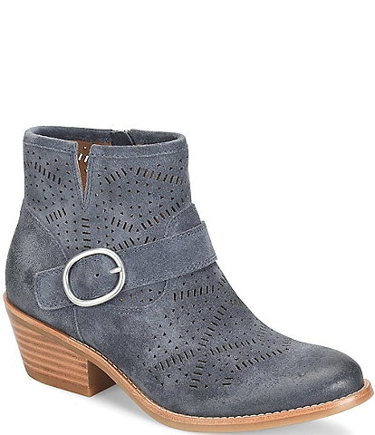 Sofft Adriana Perforated Suede Booties
