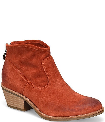 Sofft Aisley Unlined Suede Western Booties