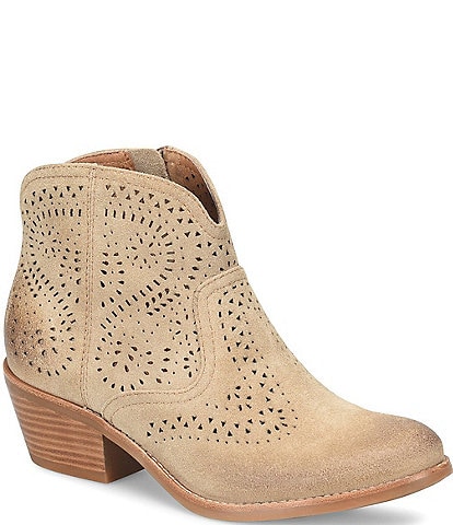 Sofft Alexia Suede Western Cutout Booties