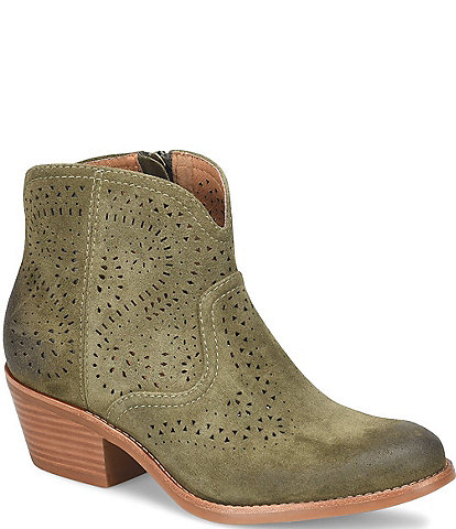 Sofft Alexia Suede Western Cutout Booties