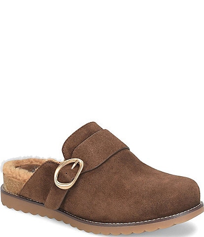 Sofft Angela Suede Shearling Clogs