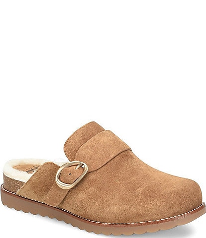 Sofft Angela Suede Shearling Clogs