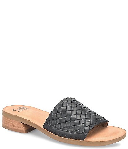 Sofft Ardee Woven Leather Slide Sandals