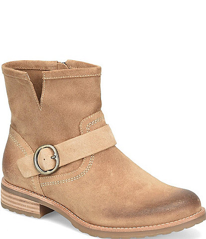 Sofft Beth Aqua Sofft Collection Suede Waterproof Buckle Booties