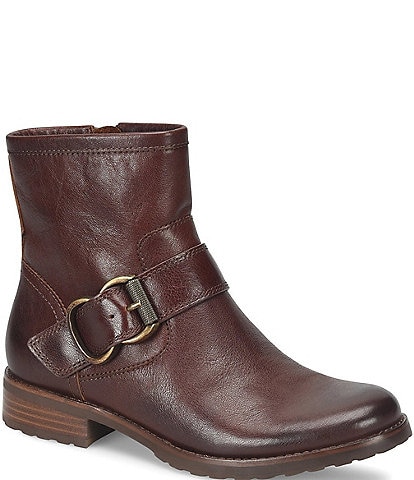 Sofft Brie Waterproof Leather Short Moto Booties