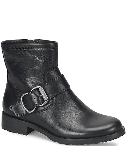 Sofft Brie Waterproof Leather Short Moto Booties