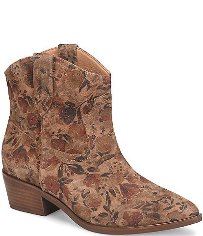 Sofft Cambridge Western Suede Pull Tab Booties