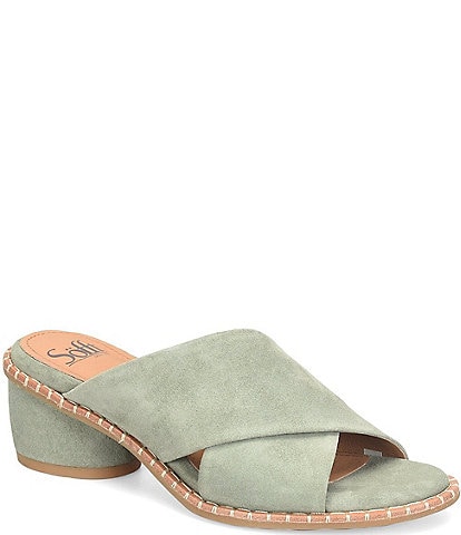 Sofft Crystal Suede Slide Sandals