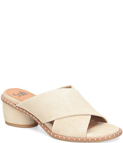 Sofft Crystal Suede Slide Sandals