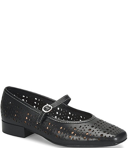 Sofft Ellie Perforated Leather Mary Jane Flats