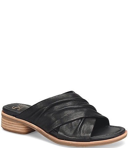Sofft Fallon Leather Slide Sandals