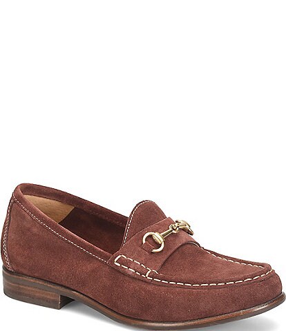  Jennifer Suede Bit Buckle Loafers