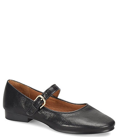 Sofft Kacey Leather Mary Jane Buckle Flats