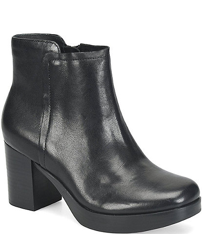 Sofft Kendall Leather Platform Booties