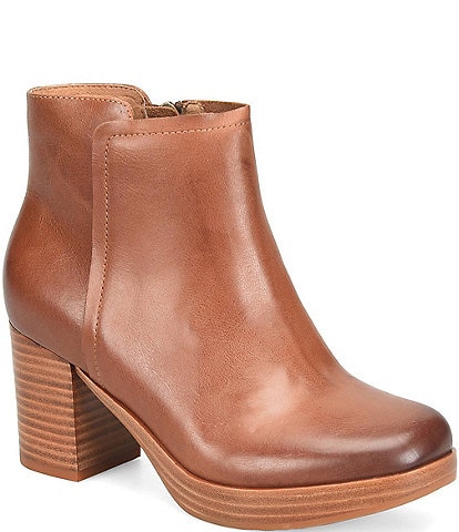 Sofft Kendall Leather Platform Booties